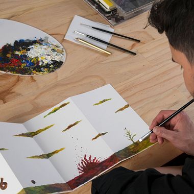 Como gerar uma ideia para um livro sanfonado ilustrado