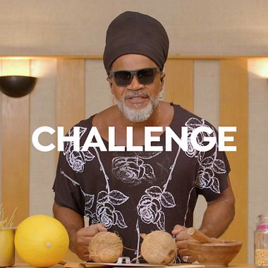 Challenge: Carlinhos Brown makes music with kitchen objects