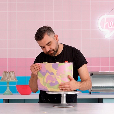 Tutorial Cake Design: como fazer efeito marmorizado