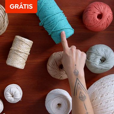 Download grátis: guia de tipos de fibras para macramê