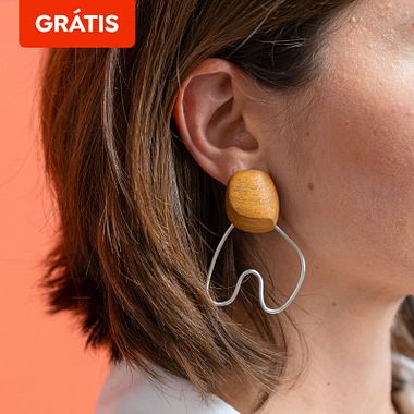 Download grátis: guia para criar um brinco em madeira e prata