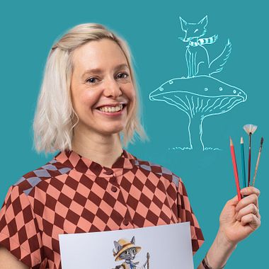 La diseñadora de personajes Félicie Haymoz ilustra su mundo interior en este Draw Yourself