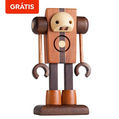 Download grátis: template para construir um robô de madeira