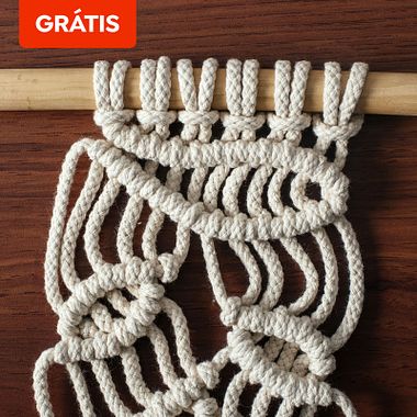 Download grátis: guia de macramê para calcular quantidade de cordas