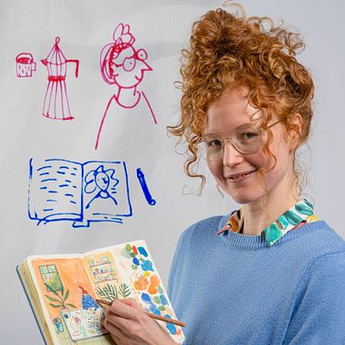 Sarah van Dongen desenha as próprias experiências, neste Draw Yourself