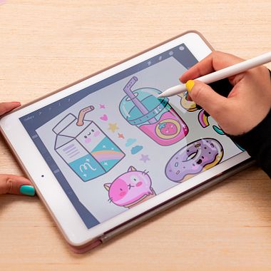 Descarga gratis tres mockups editables estilo Kawaii