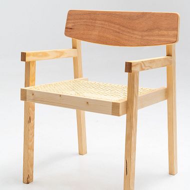 Free Download: Wooden Chair Sketch For Blender and AutoCAD