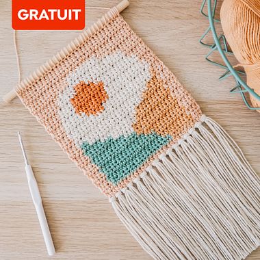 Téléchargez gratuitement un modèle de crochet intarsia pour créer une tapisserie murale