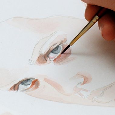  Tutoriel d’aquarelle : Comment peindre un regard pas à pas