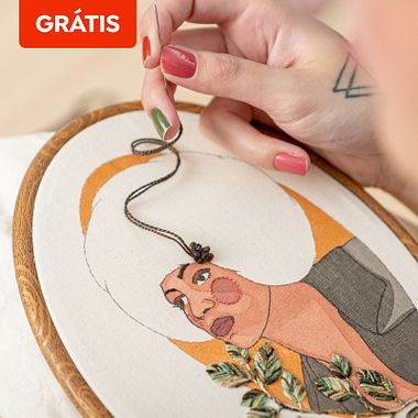 Download grátis: guia de pontos para retratos bordados