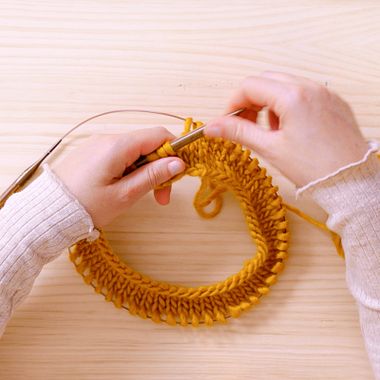 Tutorial Tejido: técnica básica de agujas circulares para principiantes