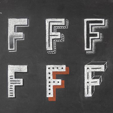 7 ejemplos de lettering sobre pizzarra
