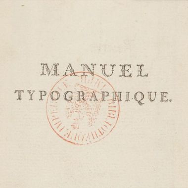 Gratis dos volúmenes del 'Manuel Typographique', un clásico de la tipografía