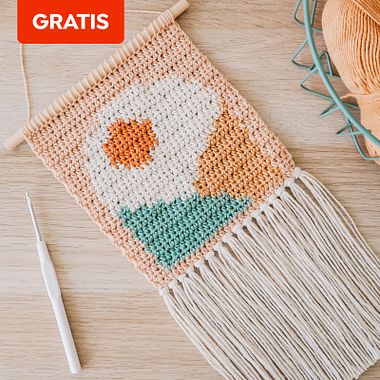 Schema gratis di uncinetto per fare un piccolo arazzo