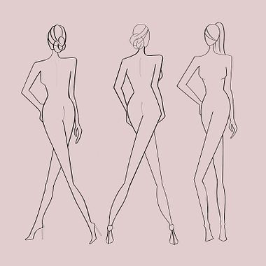 PDF gratis: modelos y bocetos para usar en ilustración de moda