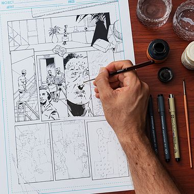 Illustration Tutorial: 4 Basic Tips for Comic Book Inking