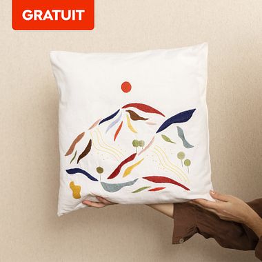 PDF gratuit : un patron de broderie pour décorer un coussin