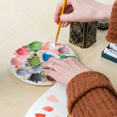 Gouache Painting Tutorial: How to Mix Colors