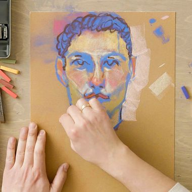 Drawing Tutorial: How to Make a Chalk Pastel Portrait