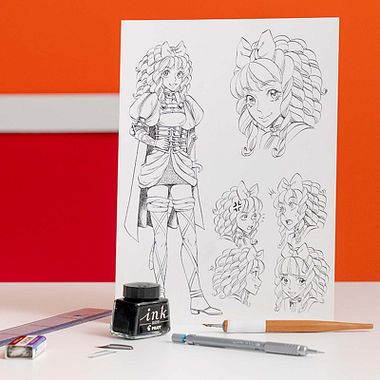 Materiales básicos para dibujar personajes de manga y comic con facilidad