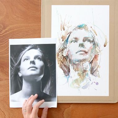 Drawing Tutorial: How to Make a Portrait with Movement