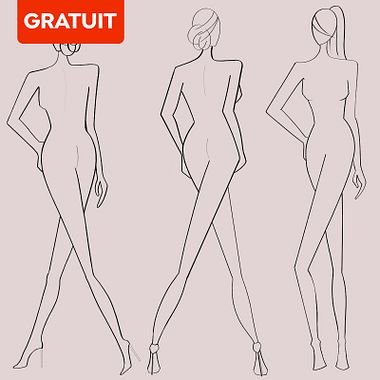 PDF gratuit : modèles et croquis pour l'illustration de mode