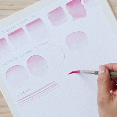 Tutorial Acuarela: ejercicios de pintura básicos para controlar el pincel
