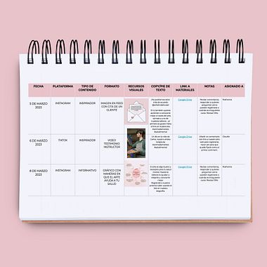 Plantilla gratis: Calendario editorial para redes sociales