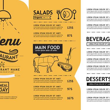 Illustrator tutorial: how to design a restaurant menu