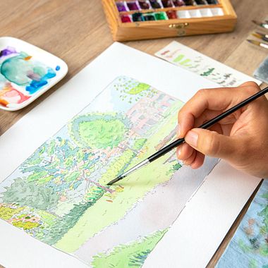 What should you consider when choosing your watercolor material?