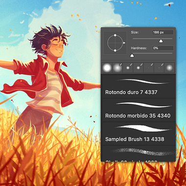 Pennelli gratuiti per Photoshop e Procreate di Alessia Trunfio