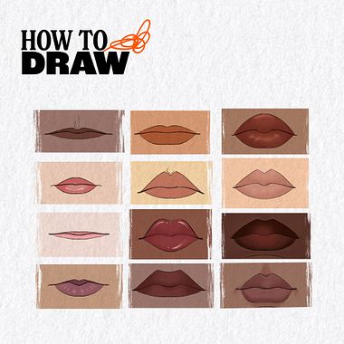 Drawing Tutorial: How to Draw Lip Shapes