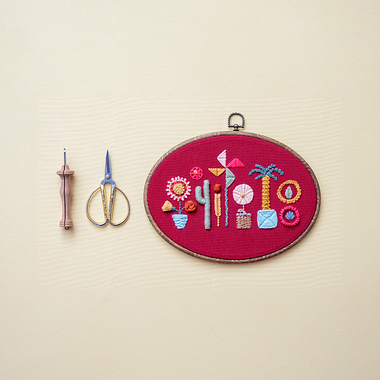 Descarga gratuita: Stencil “Jardín” para punch needle