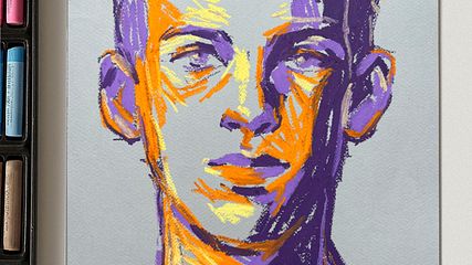 Creating a Portrait with Oil Pastels