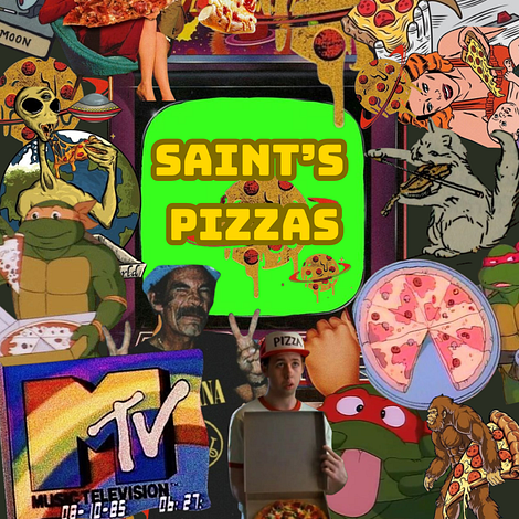 COLLAGE RETRO PARA PIZZA