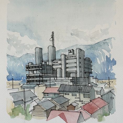 Yamanashi Culture Hall, 1966 - The harmony of contrasts