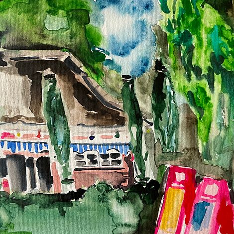 City Park Café in Early Summer 
