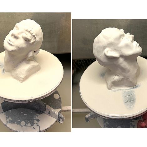 Creación de un busto de cerámica