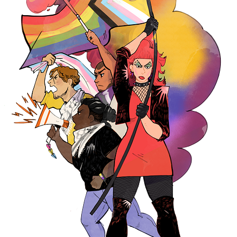 PRIDE: a series of illustrations for the Toscana Pride Event. 