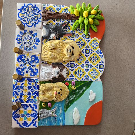 Mis mascotas entre limones y baldosas de la Costa Amalfitana