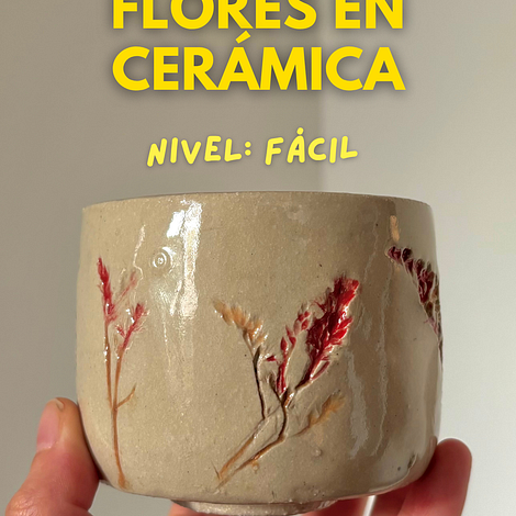 Taza con Impresiones Florales Naturales