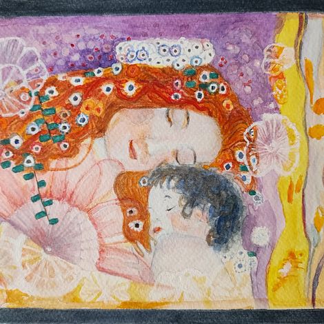 Klimt's Mother and Child