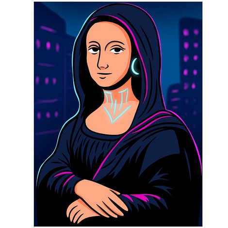Mona Lisa Reloaded: A Cyberpunk Hacker Reinterpretation