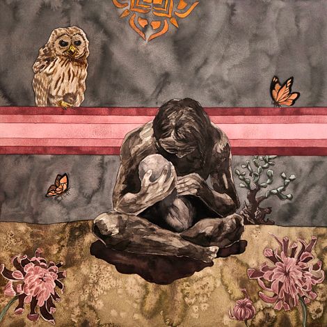 Mujer con niño muerto. Homenaje a Käthe Kollwitz