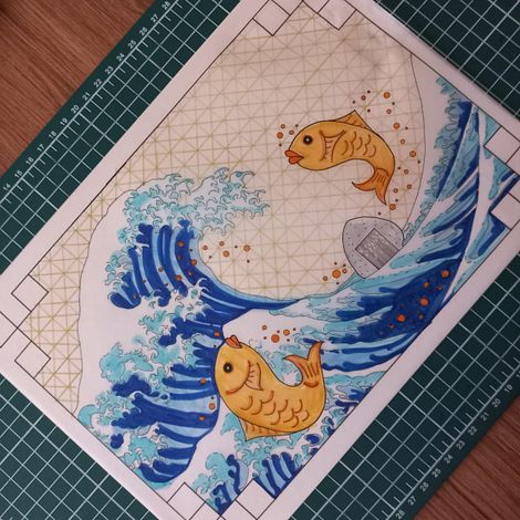 Goldfish Among the Great Waves