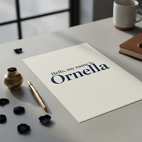 My Typography/Lettering: ORNELLA | The Elegance of the Continuous Stroke