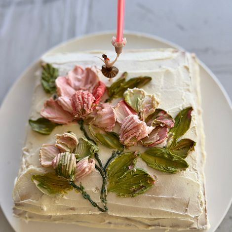 Buttercream flower cake 