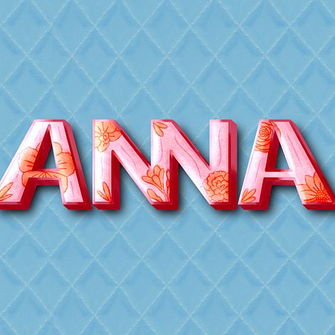"Anna" Project — Organic & Retro Lettering