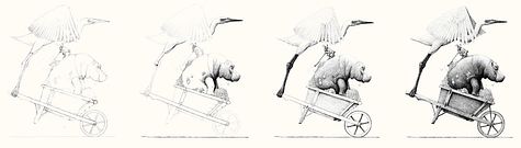 Domestika - Surrealistic Fineliner Illustration by Redmer Hoekstra Free Download 3086 original