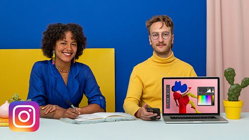 Colorful Studio Photography for Instagram by Michelle and Forrest